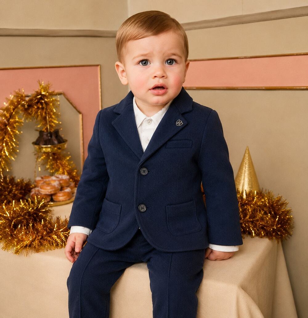 Mayoral Baby Knit Formal Blazer Navy 3 months